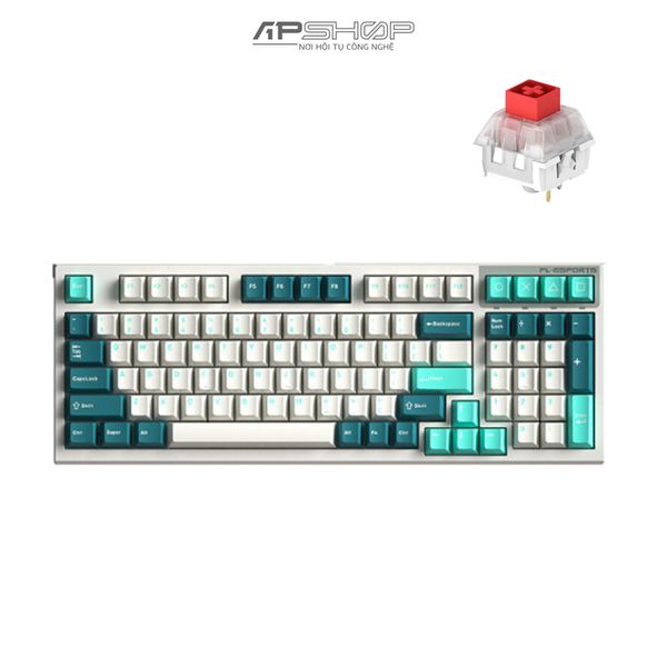 Bàn phím FL Esport FL980CPM Cool Mint 3 Mod | Chính hãng