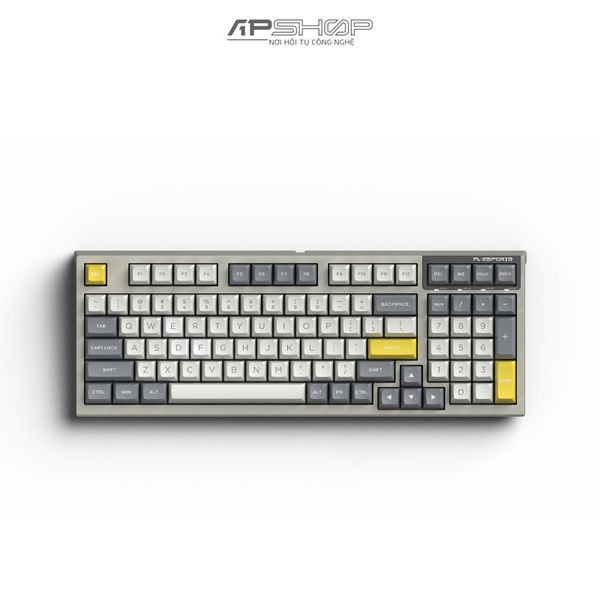 Bàn phím FL Esport FL980SAM Grey & White 3 Mod | Chính hãng