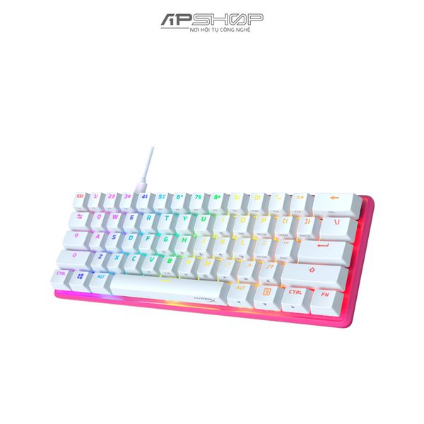 Bàn phím HyperX Alloy Origins 60 RGB Pink White | Chính hãng