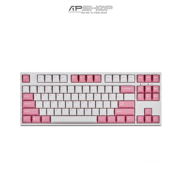 Bàn phím Leopold FC750R BT White Pink Font Bluetooth | Chính hãng