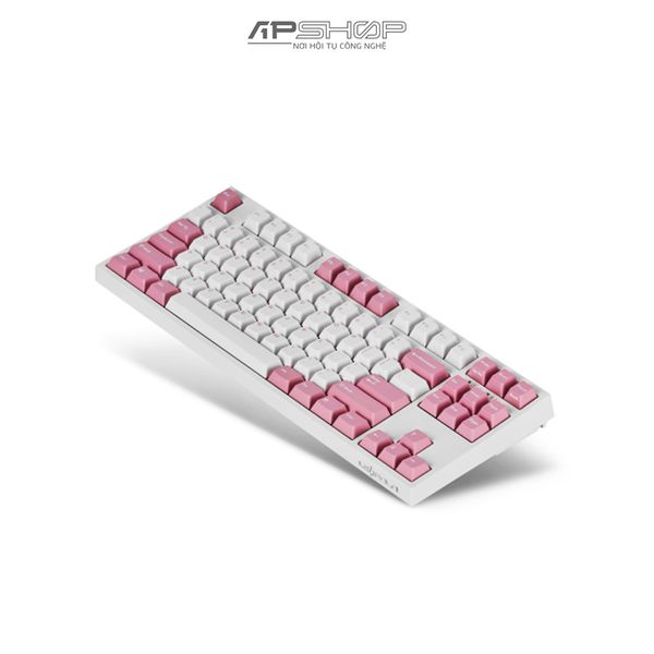 Bàn phím Leopold FC750R BT White Pink Font Bluetooth | Chính hãng