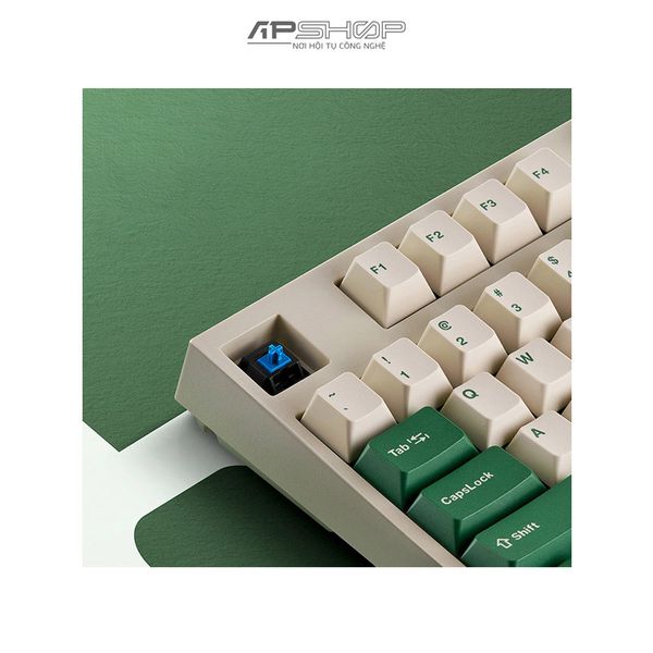 Bàn phím Leopold FC900R BT White Green Font Bluetooth | Chính hãng