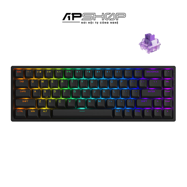 Bàn phím AKKO 3068 V2 Black RGB Hotswap | Chính hãng