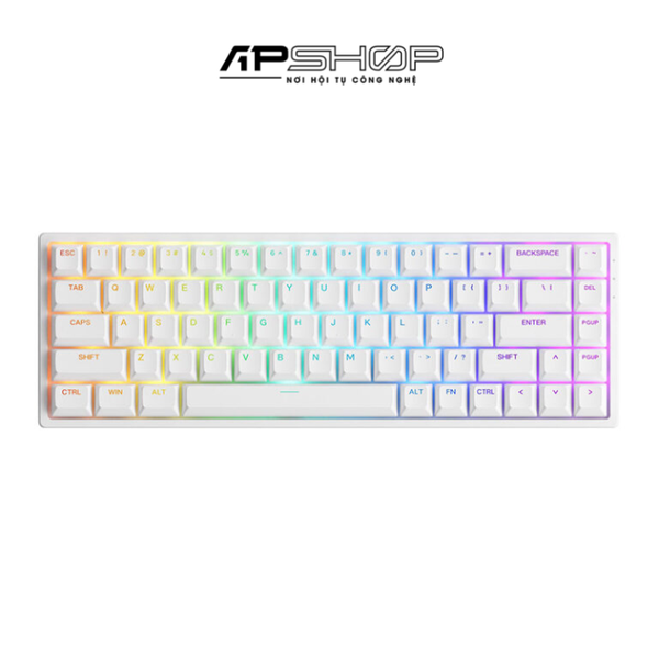 Bàn phím AKKO 3068 V2 White RGB Hotswap | Chính hãng