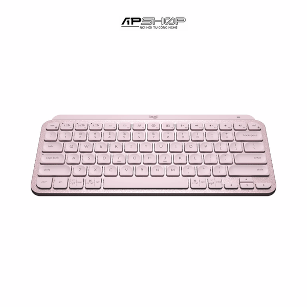 Bàn phím Logitech MX Keys Mini Pink Wireless Chính hãng