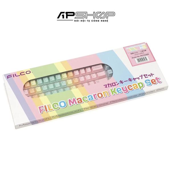 Bộ keycap Filco Macaron 104 phím - Chữ mặt trên