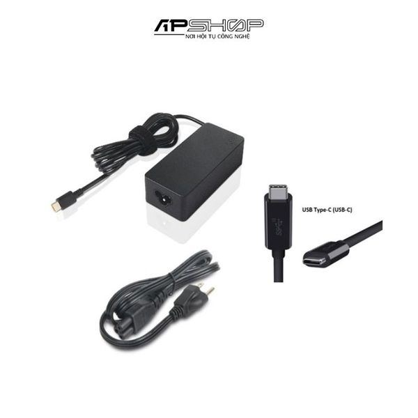 Bộ nguồn Laptop LENOVO 65W AC Power Adapter Charger | USB C | Dùng cho các hãng Laptop Dell/ Asus/ Acer/ HP/ MSI