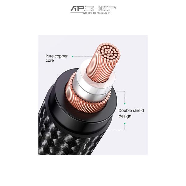 Cáp âm thanh Ugreen XLR to 3.5mm | Chính hãng