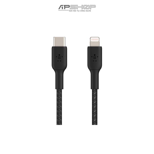 Cáp Belkin USB C to Lightning | 2m | Vỏ dù | Công suất 30w | Chính hãng