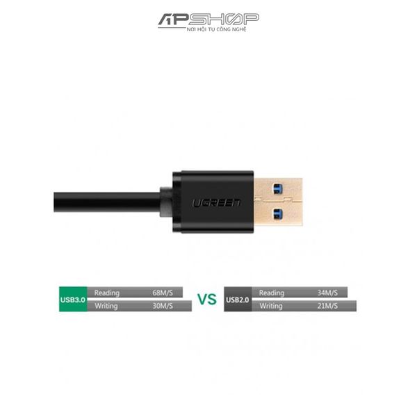 Cáp USB 3.0 Nối Dài Ugreen US129 | Gold