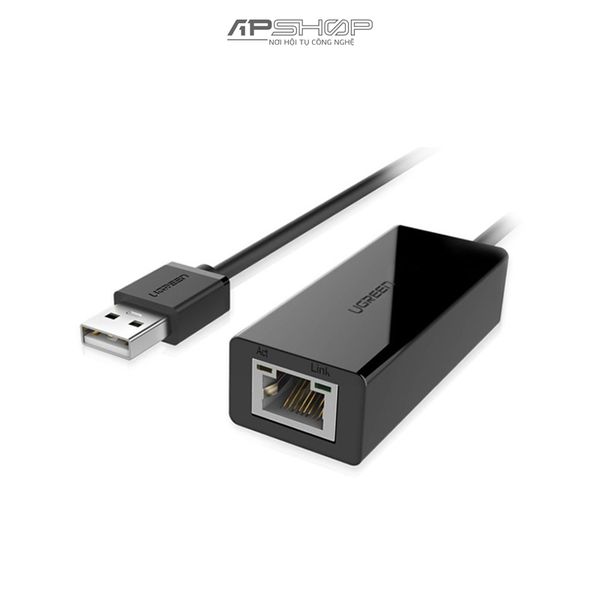 Cáp USB to Lan 2.0 cho Macbook, pc, laptop hỗ trợ Ethernet 10/100 Mbps Ugreen | Chính hãng