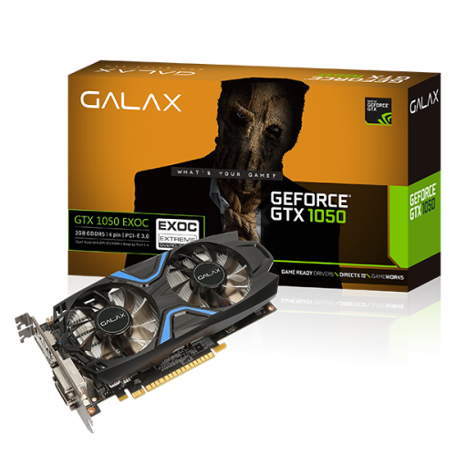 VGA Galax GTX 1050 EX OC 2GB 2 Fan