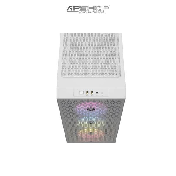 Case Corsair 3000D RGB Tempered Glass Mid Tower White | Chính hãng