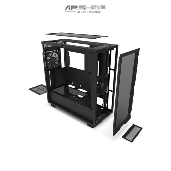 Case NZXT H7 Flow Mid Tower Airflow Black | Chính hãng