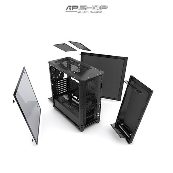 Case Phanteks Eclipse P400S Tempered Glass - Satin Black