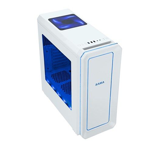 CASE SAMA JAX-06 WHITE - RGB Led Gaming Case