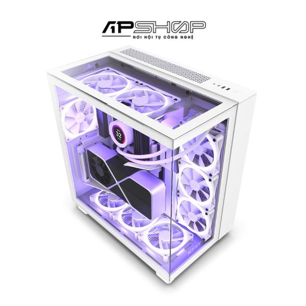 Case NZXT H9 Elite Mid Tower White | Chính hãng