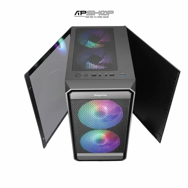 Case Segotep ARTIST 2F RGB Black | Chính hãng