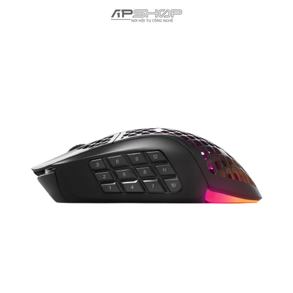 Chuột Steelseries Aerox 9 Wireless MOBA MMO | Chính hãng