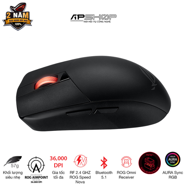 Chuột Asus ROG Strix Impact III 59 Gram Wired RGB | Chính hãng