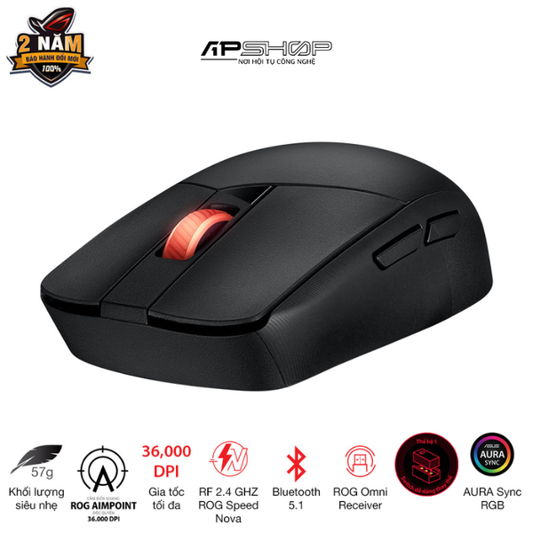 Chuột Asus ROG Strix Impact III 59 Gram Wired RGB | Chính hãng