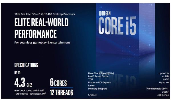 Cpu Intel Core I5 10400 | Chính hãng
