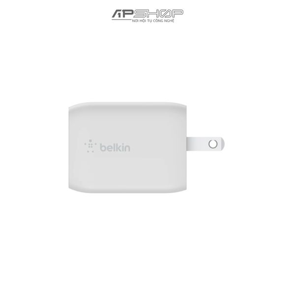 Củ sạc nhanh Belkin 65W, 2 cổng USB C, PD 3.0 PPS GaN | Chính hãng