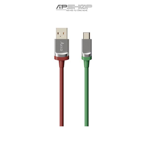 Dây Cáp Custom AKKO Matcha Red Bean USB C | Chính hãng