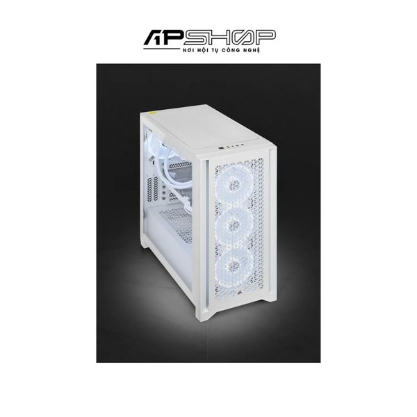 Case Corsair ICUE 4000D Airflow RGB QL Edition True White | Chính hãng