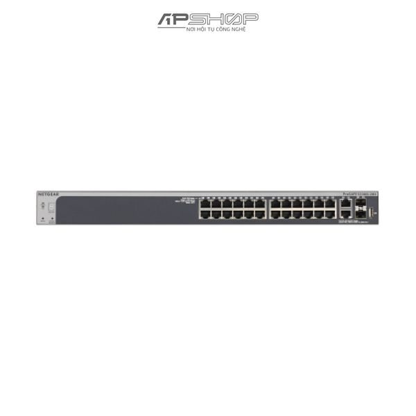 Switch Netgear S3300-28X 28Port Gigabit Ethernet Stackable Smart Managed Pro Switch with 2 Copper 10G and 2 SFP+ 10G Ports - Hàng chính hãng