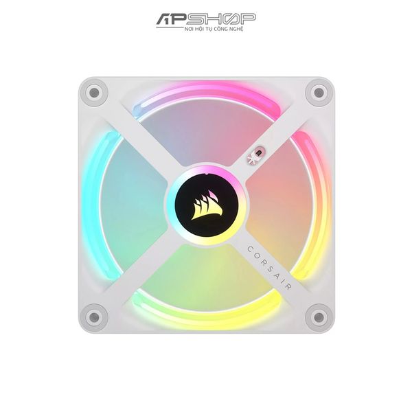 Fan Corsair iCUE LINK QX120 White |Magnetic Dome RGB Fan | 1 Fan | Chính hãng