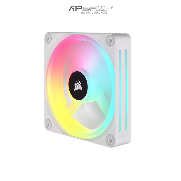 Fan Corsair iCUE LINK QX140 White | Magnetic Dome RGB Fan | 2 Fan | Chính hãng