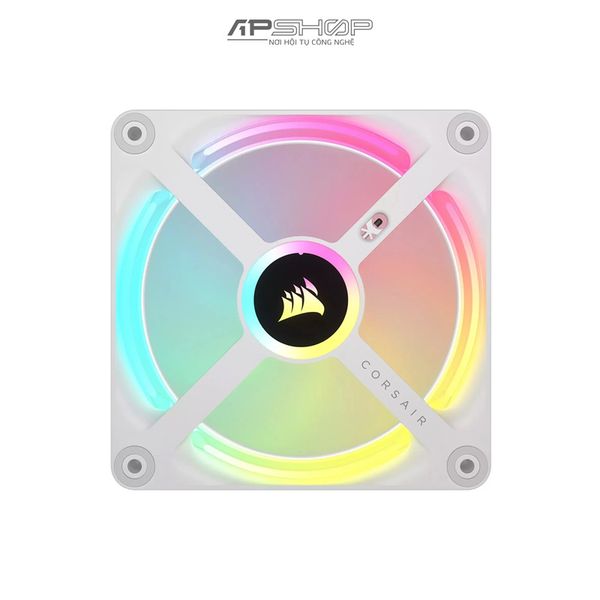 Fan Corsair iCUE LINK QX140 White | Magnetic Dome RGB Fan | 1 Fan | Chính hãng