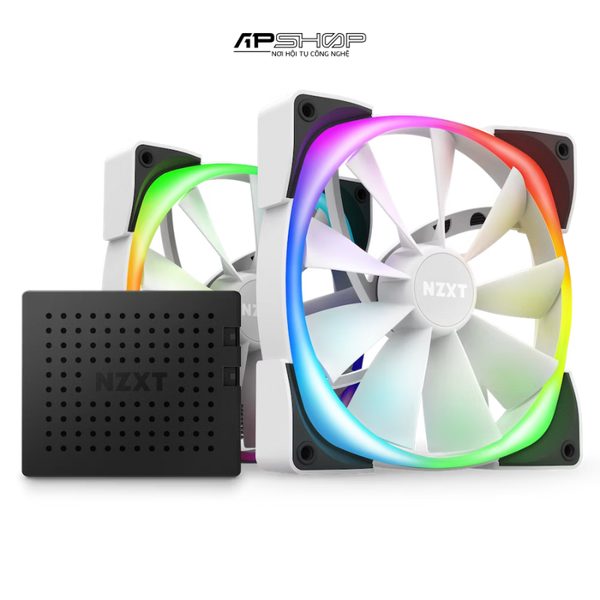 Fan NZXT AER RGB 2 White Twin Starter 2 Fan 140mm | Chính hãng