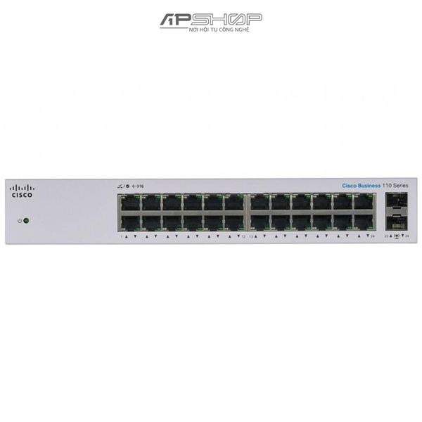 Switch Cisco CBS110 Unmanaged 24Port GE, 2x1G SFP Shared  - Hàng chính hãng