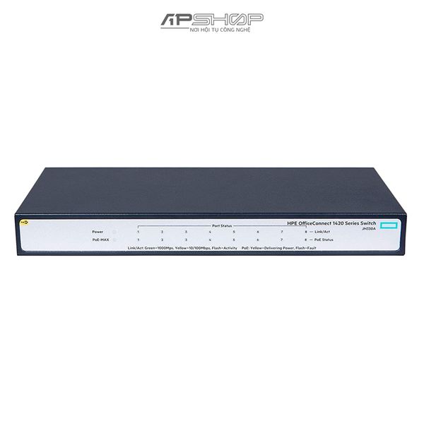 Switch HPE OfficeConnect 1420 8G PoE+ (64W) Switch JH330A - Hàng chính hãng