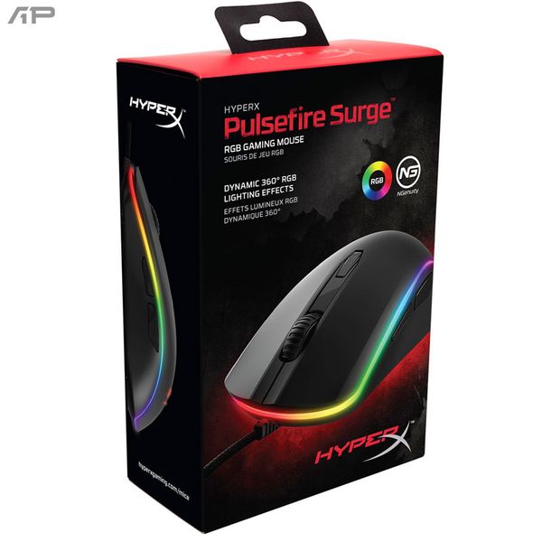 Chuột HyperX Pulsefire Surge RGB 100g - Hàng chính hãng