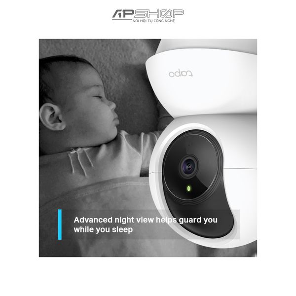 TP Link Camera WiFi An Ninh Gia Đình Quay Quét Tapo C200 V3 1080p rõ nét | Chính hãng