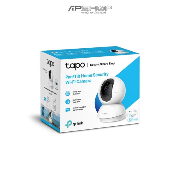 TP Link Camera WiFi An Ninh Gia Đình Quay Quét Tapo C200 V3 1080p rõ nét | Chính hãng