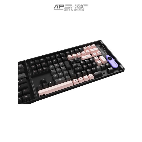 Keycap AKKO Black Pink PBT Double-Shot ASA profile | Chính hãng