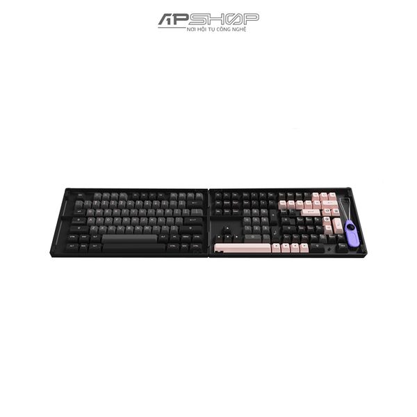 Keycap AKKO Black Pink PBT Double-Shot ASA profile | Chính hãng