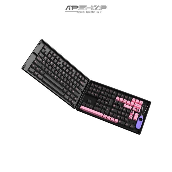 Keycap AKKO Black Pink PBT Double-Shot Cherry profile | Chính hãng