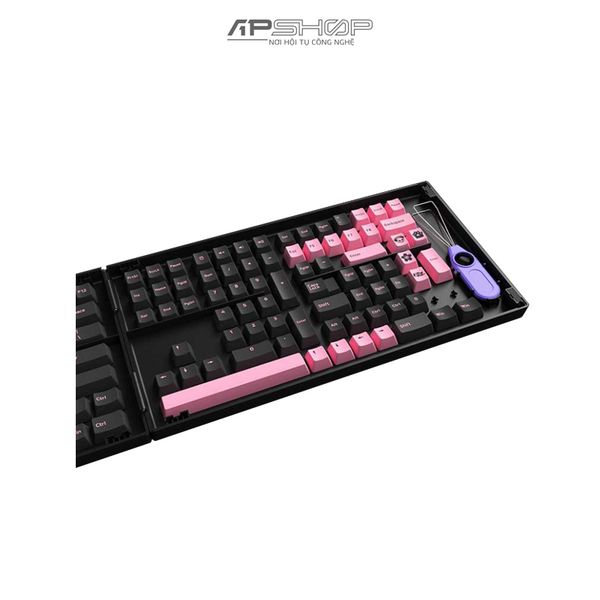 Keycap AKKO Black Pink PBT Double-Shot Cherry profile | Chính hãng