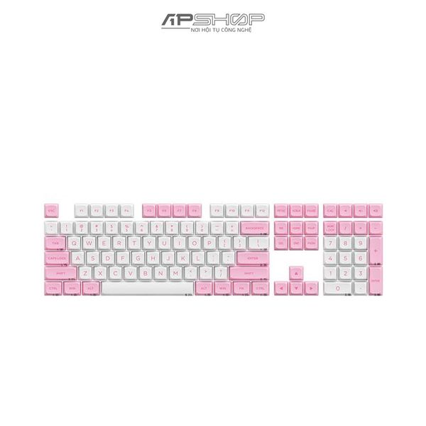 Keycap AKKO Prunus Lannesiana PBT Double-Shot ASA Low profile | Chính hãng