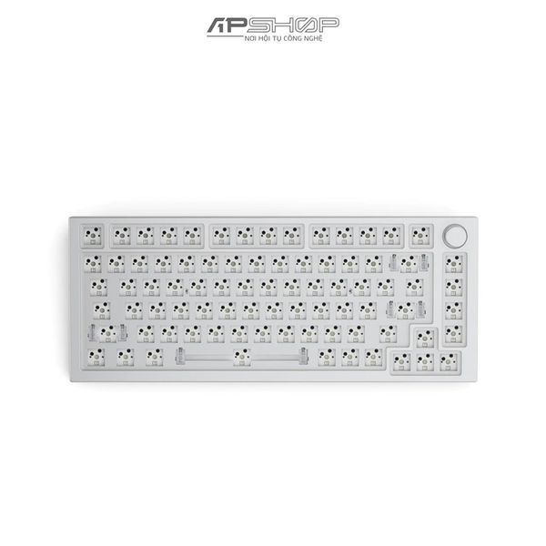 Kit Bàn phím Glorious GMMK PRO RGB White Ice Hotswap Aluminum Plate | Chính hãng