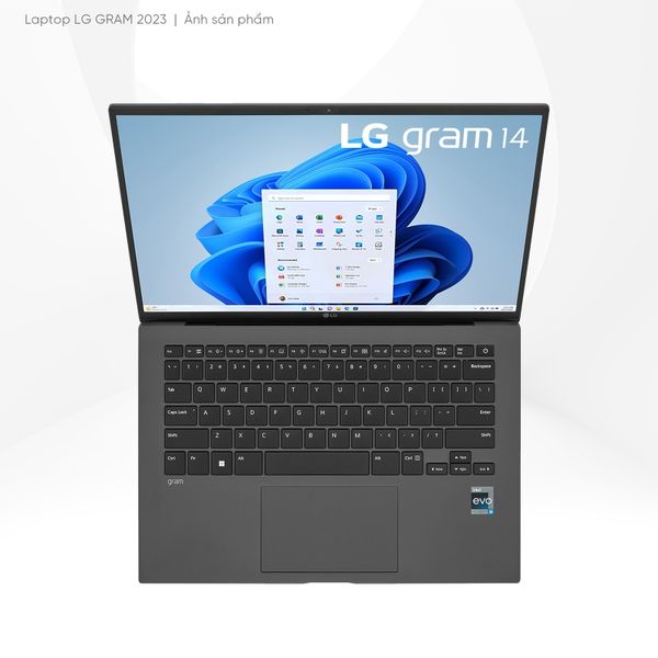 Laptop doanh nhân LG Gram 2023 14Z90R | i5 | Ram 16GB | SSD 256GB | Win 11 Home | Grey | Chính hãng