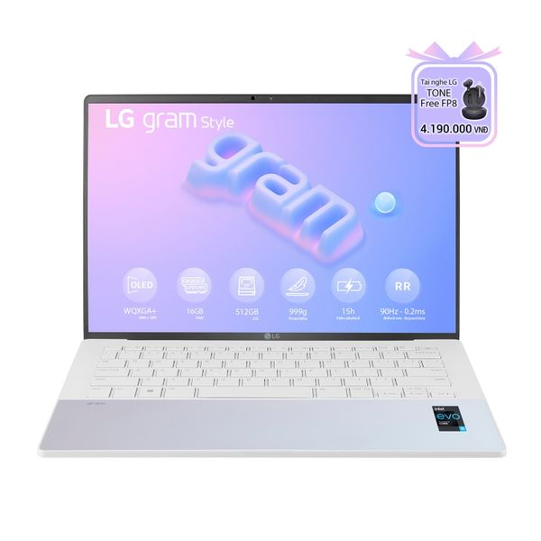 Laptop doanh nhân LG Gram 2023 14Z90RS | i5 | Ram 16GB | SSD 512GB | Win 11 Home Plus | White | Chính hãng