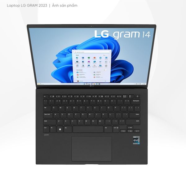 Laptop doanh nhân LG Gram 2023 14ZD90R | i5 | Ram 16GB | SSD 256GB | Non-OS | Black | Chính hãng