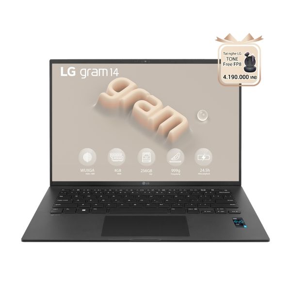 Laptop doanh nhân LG Gram 2023 14ZD90R | i5 | Ram 16GB | SSD 256GB | Non-OS | Black | Chính hãng