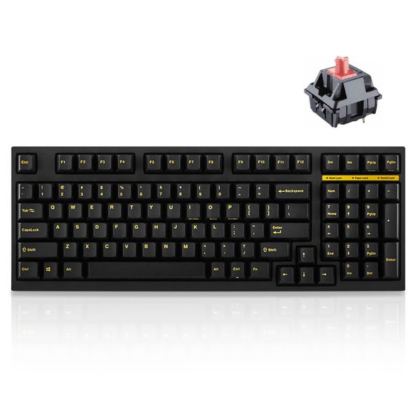 Leopold FC980M PD Dark Yellow Font